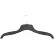 BH229 Top/Sweater Hanger, 18-1/2"L, Plastic-BK, Pkg Qty 100