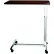 NK Medical Economy Overbed Table, No Vanity, Spring Assisted Lift, 15" x 30" Top, Walnut