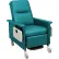 NK Medical Recliner with Infinite Recline, 5" Casters, Push Bar & Side Table, Aquamarine