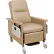 NK Medical Recliner with Infinite Recline, 5" Casters, Push Bar & Side Table, Natural
