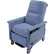 NK Medical Recliner with Swing Arms and Infinite Recline, Push Bar & Side Table, Bonnie Blue