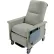 NK Medical Recliner with Swing Arms and Infinite Recline, Push Bar & Side Table, Gray