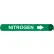NMC™ Precoiled & Strap-On Pipe Marker, Nitrogen, Fits 3/4" - 1" Pipe Dia.