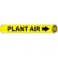 NMC™ Precoiled & Strap-On Pipe Marker, Plant Air, Fits 3/4" - 1" Pipe Dia.