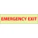 Glow Sign Vinyl - Emergency Exit
