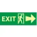 Glow Sign Rigid Plastic - Exit(w/ Door And Right Arrow)