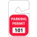 Parking Permit - Red Rearview 101 - 200