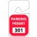 Parking Permit - Red Rearview 301 - 400