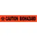 NMC Barricade Tape, 3" x 1000', Orange, Caution Biohazard