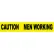 NMC 3"W x 1000'L Yellow Barricade Tape, "Caution Men Working"