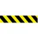 NMC 3"W x 1000'L  Yellow and Black Stripe Barricade Tape
