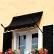 Awntech New Orleans Spear Arm Awning 3-3/8'W x 2-9/16'H x 1-5/16'D Black