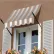 Awntech New Orleans Spear Arm Awning 5-3/8'W x 2-9/16'H x 1-5/16'D Linen/White