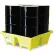 ENPAC® 5001-YE-D 4-Drum Poly-Spillpallet™ with Drain - 6000 Lb. Cap.