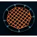 US Netting 2'Dia Round Hatch Net, High Vis Orange Web, Free Placement Stainless Brackets, Snap Hooks