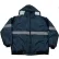 Petra Roc Enhanced Visibility Quilted Bomber Jacket, ANSI Class 2, Navy Blue, S, NVBJ-S1-S