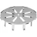 Oatey 42732 Snap-In Stainless Steel Strainer 4" - Pkg Qty 12