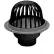 Oatey 78033 3" or 4" PVC Roof Drain with ABS Dome & Dam Collar