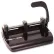 Officemate® Heavy-Duty Adjustable 3-Hole Punch, 32 Sheet Capacity, Black