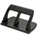 Officemate® Heavy-Duty Three-Hole Punch, 40 Sheet Capacity, Black