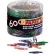 Officemate® Translucent Vinyl-Coated Paper Clips, Assorted, 600/Tub