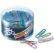 Officemate® Giant Translucent Vinyl-Coated Paper Clips, Assorted, 200/Tub