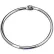 Officemate® Loose-Leaf Book Rings, 2" Diameter, Silver, 50/Box