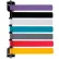 Omnimed® 291817 7-Flag Room ID System, 8"L Aluminum Flags, 1/PK
