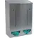Omnimed® 307022 Stainless Steel Double Bulk PPE Dispenser, 12"W x 5-3/4"D x 17"H