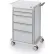 Omnimed Transport Cart with 5 Drawer & 3" Casters, 24-1/4"L, 19"W, 34-1/4"H, Off White