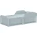 Cortech® USA Solstice Bed with Safety Rail & 3 Doors, 80" x 36", Gray