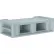 Cortech® USA Endurance™ Bed 2.1 with Side/End Storage Compartments, 86" x 42", Gray