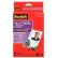 Scotch® Self-Sealing Laminating Pouches with Clips, 4-1/16" x 2-15/16", Clear, 25/Pack