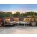 Oxford Garden® Travira 4-Piece Modular Seating Set & Vintage Tekwood Table, Flint