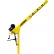 OZ Lifting Products 1200 lb. Tele-Pro Davit Crane with 2500 lb. Carbon Steel Brake Winch