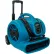 XPOWER Stackable Air Mover With Telescopic Handle & Wheels, 3 Speed, 1/2 HP, 2800 CFM