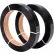 Global Industrial™ Polyester Strapping, 1/2"W x 2900'L x 0.025" Thick, 16" x 3" Core, Black - Pkg Qty 2