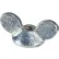 5/16-18 Wing Nut - 1-5/8" Wide - 7/8" Base Dia. - 11/16" H - Steel - Plain - USA - Pkg of 25