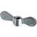 5/16-18 Wing Nut - 2-1/2" Wide - 9/16" Base Dia. - Steel - Plain - USA - Pkg of 25