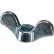 3/8-16 Wing Nut - 1-5/8" Wide - 5/8" Base Dia. - Malleable Iron - Zinc - USA - Pkg of 25