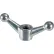 3/4-10 Wing Nut - 4-1/2" Wide - 1-1/8" Base Dia. - Ductile Iron - Zinc - USA - Pkg of 25
