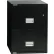 Phoenix Safe Vertical 25" 2-Drawer Letter Fire and Water Resistant File Cabinet, Black - LTR2W25B