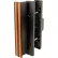 Primeline Products C 1058 Sliding Door Handle Set, Black Finish