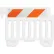 Plasticade Strongwall ADA Compliant Plastic Barricade, White, 38"H, Engineer Grade Sheeting