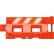 Plasticade® Hydrocade™ Water Filled Barricade with EG Sheeting, Orange