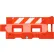 Plasticade® Hydrocade™ Water Filled Barricade with HIP Sheeting, Orange