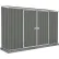 Absco Space Saver Metal Garden Shed, 10' x 2-1/2', Woodland Gray