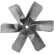 Heavy Duty Six Wing Condenser Fan Blade, 36" Dia., CW, 40° pitch