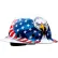 Wolfjaw™ Full Brim Hard Hat w/ Graphic Eagle Design, 8-Point Riveted, Non-Vented, White