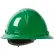 Kilimanjaro Full Brim Hard Hat HDPE Shell, 4-Pt Nylon Webbing Cradle, Ratchet Adjustment, Dark Green